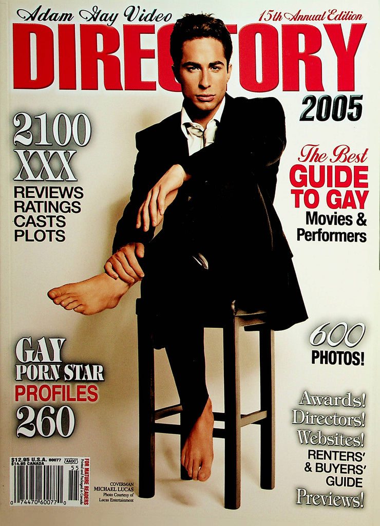 Adam Gay Video Directory 2005   Cover Guy Michael Lucas   15th Annual Edition   012522lm-dm