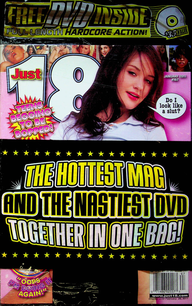 Just 18 Adult Magazine January 2011 #167 W/DVD 032723RP4