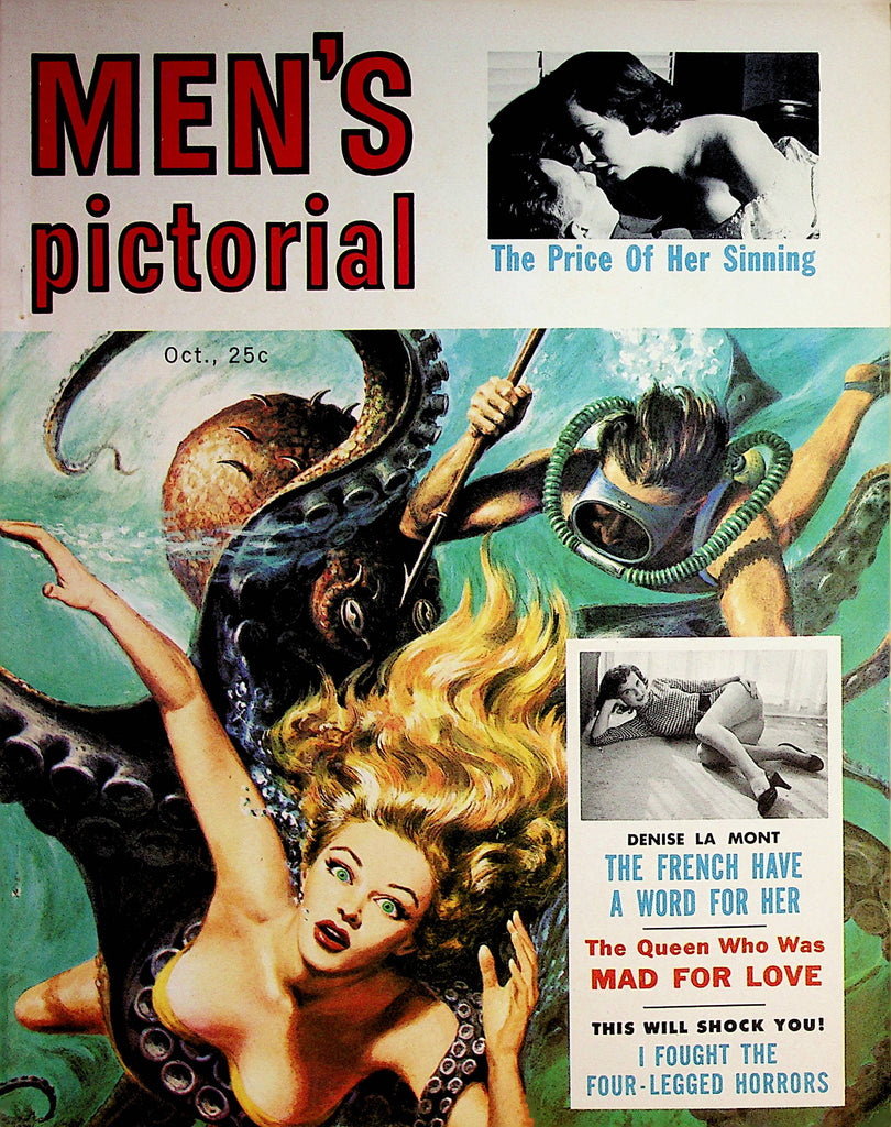 Men's Pictorial Vintage Magazine   From France Denise La Mont  October 1956   072022lm-p