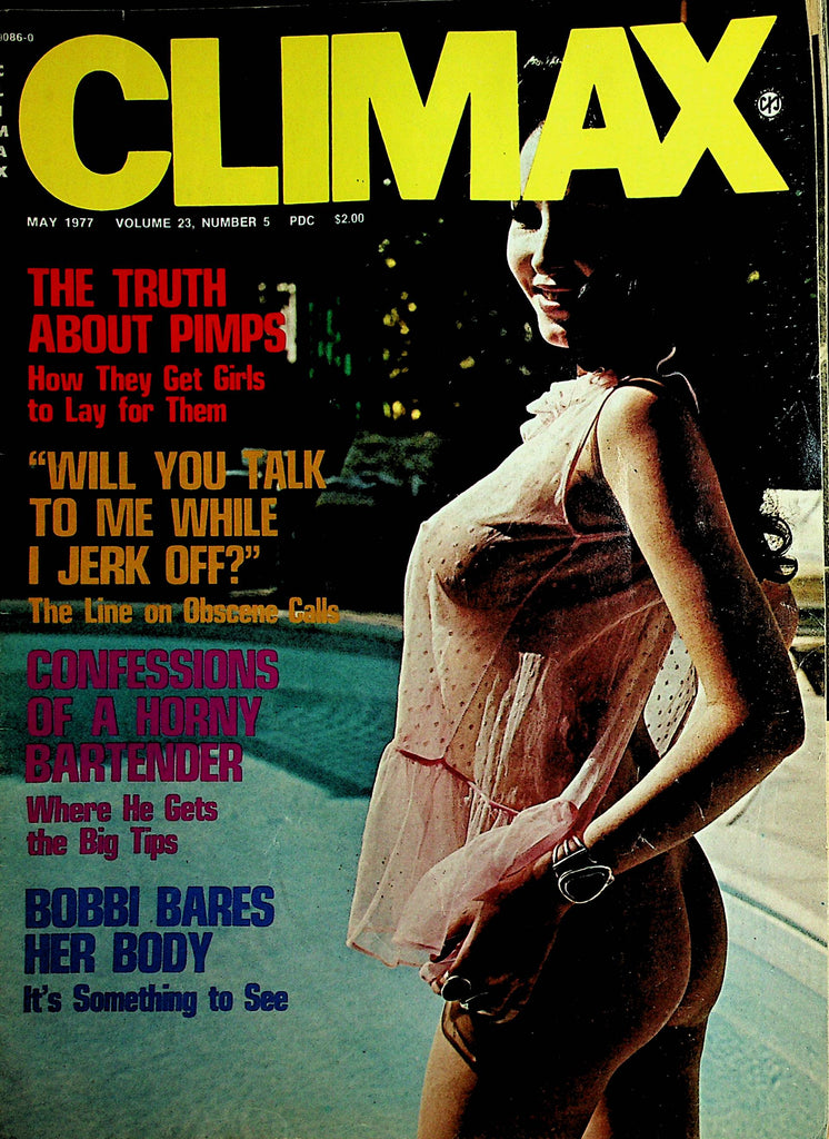 Climax Busty Vintage Magazine  Bobbi Bares Her Body  May 1977   112321lm-dm