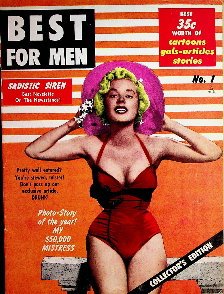 Best For Men Vintage Magazine  Shieka Moser #1  1961   Collector Edition   081222lm-p