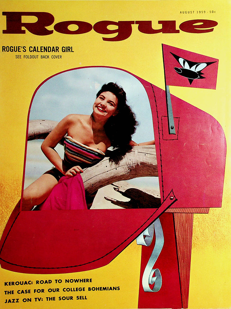 Rogue Busty Vintage Magazine  Centerfold Girl Terri Steele  August 1959    101421lm-dm