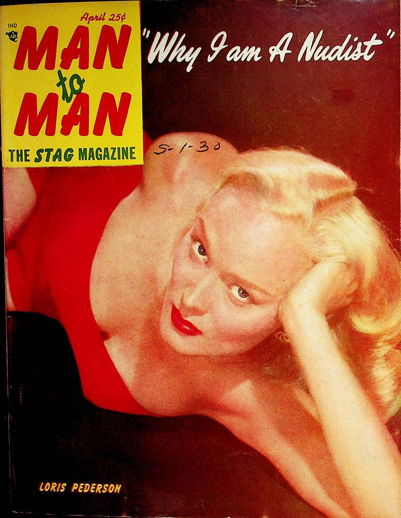 Man To Man Vintage Magazine  Covergirl Loris Pederson  April 1952    070122lm-p2