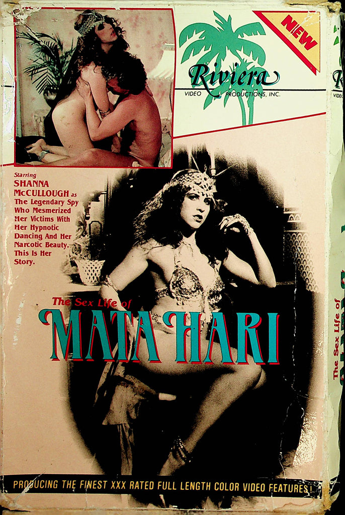 The Sex Life Of Mata Hari VHS  Shanna McCullough / Alicia Monet  XXX   1988 Riviera Video    122621lm-dm3