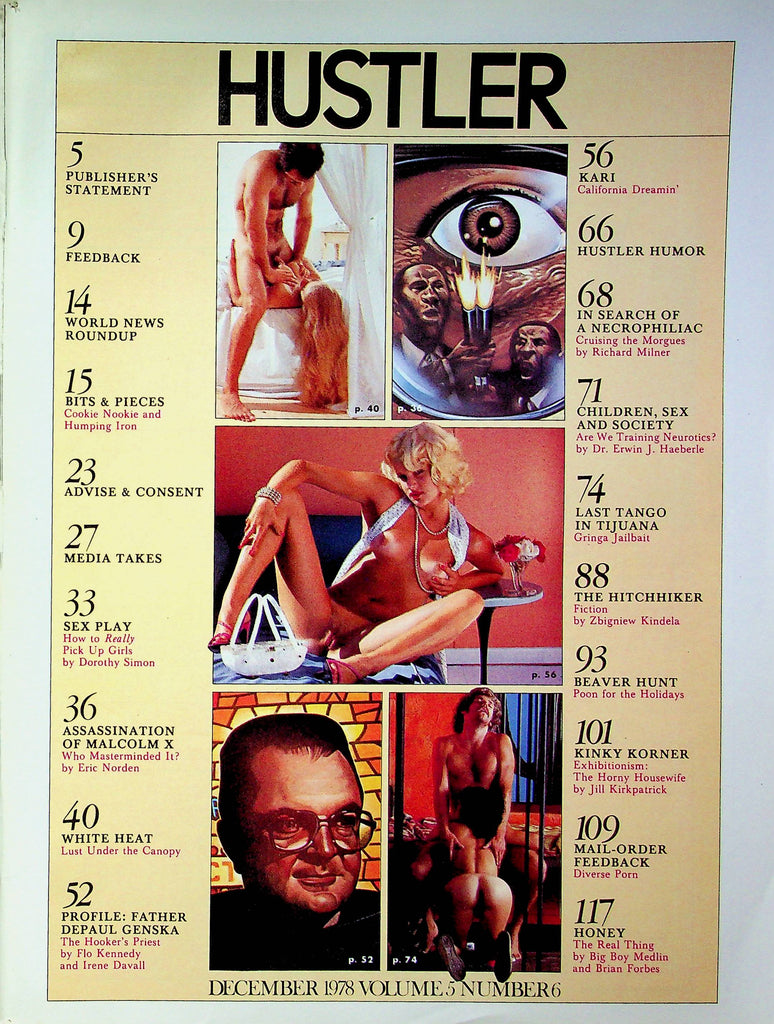 Hustler Magazine Father Depaul Genska & Kari December 1978 good reading copy 020123RP