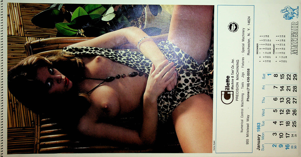 Mayfair Advertising Wall Calendar 1983-Gillette Machine & Tool    100720lm-amsh