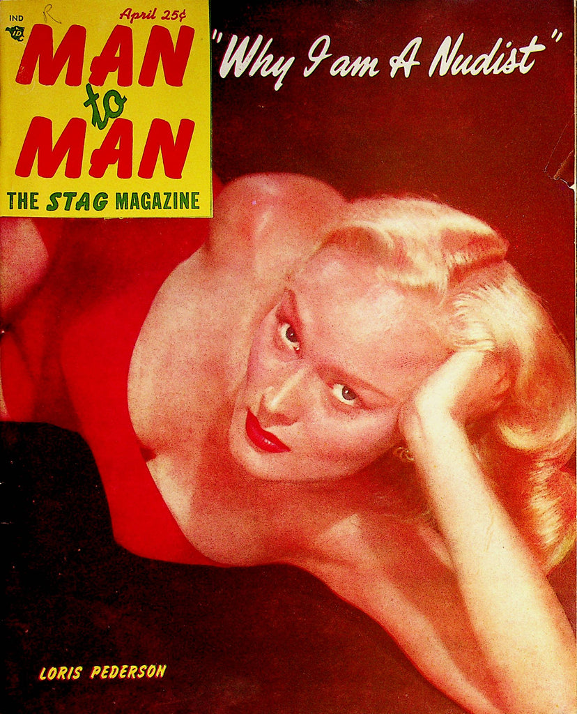 Man To Man Vintage Magazine  Covergirl Loris Pederson April 1952    042922lm-p