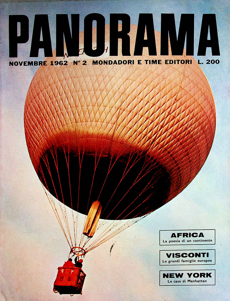 Panorama Italian International Magazine  Africa, Visconti, New York  November 1962      080822lm-p4
