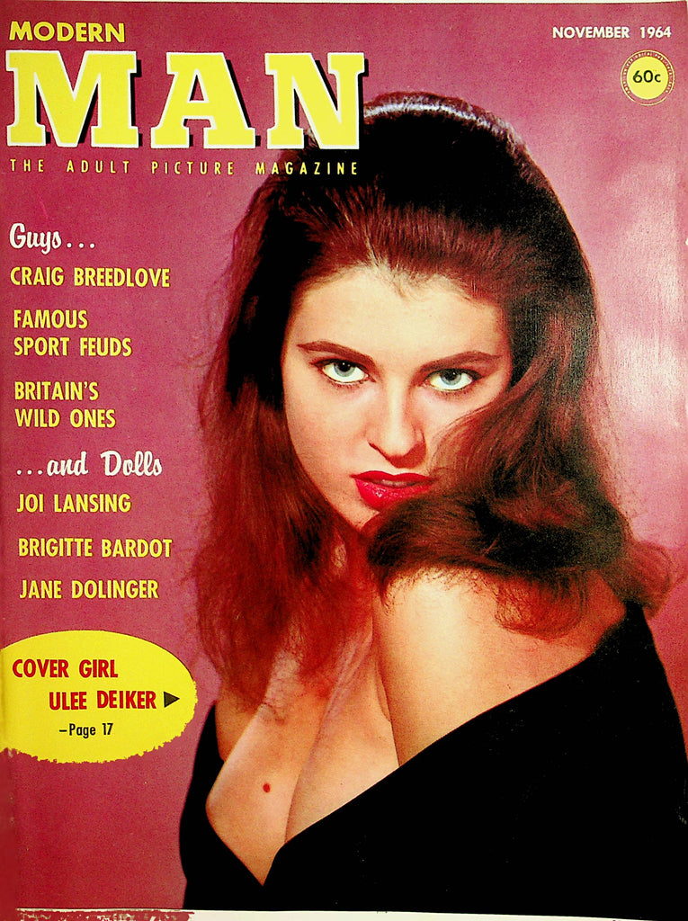 Modern Man Magazine  Covergirl Ulee Deiker  November 1964    082521lm-dm