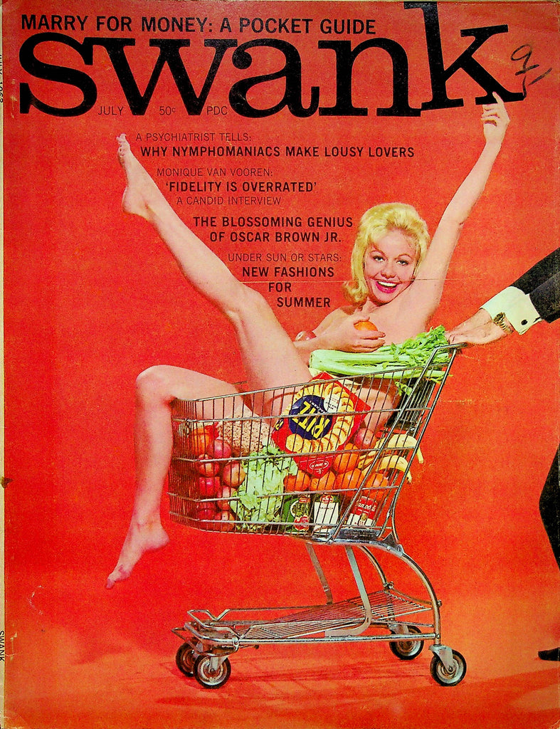 Swank Magazine Monique Van Vooren & Oscar Brown Jr. July 1963 051822RP