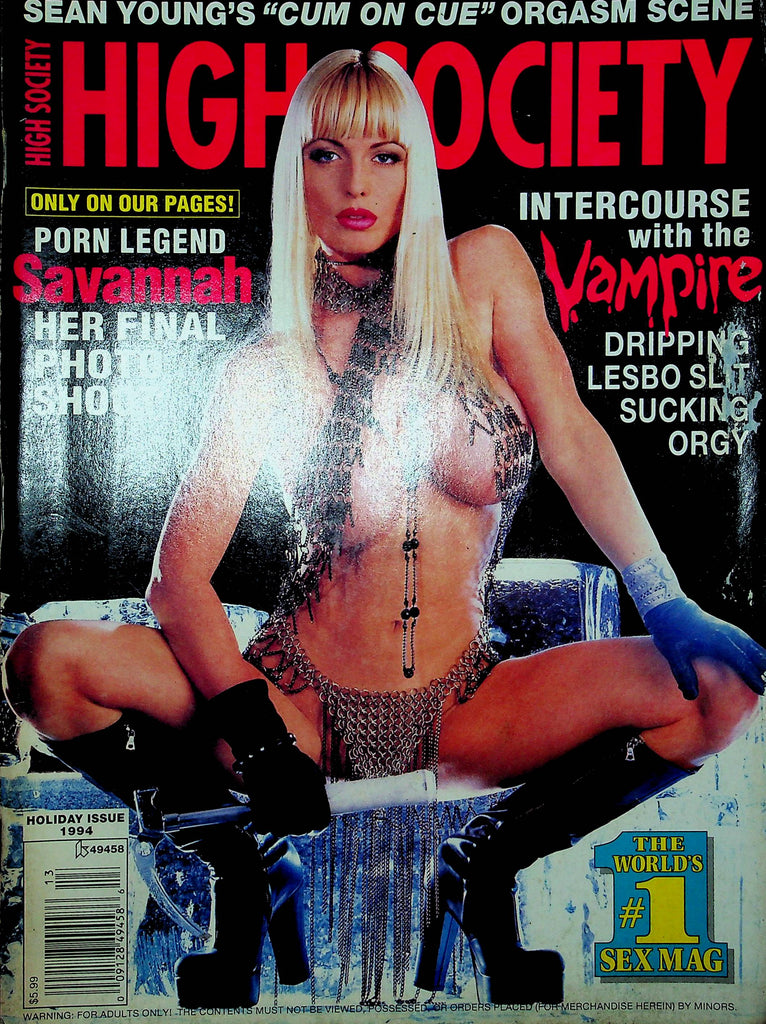 Pages 1sex - High Society Magazine Savannah & Sean Young Holiday 1994 113022RP â€“  Mr-Magazine