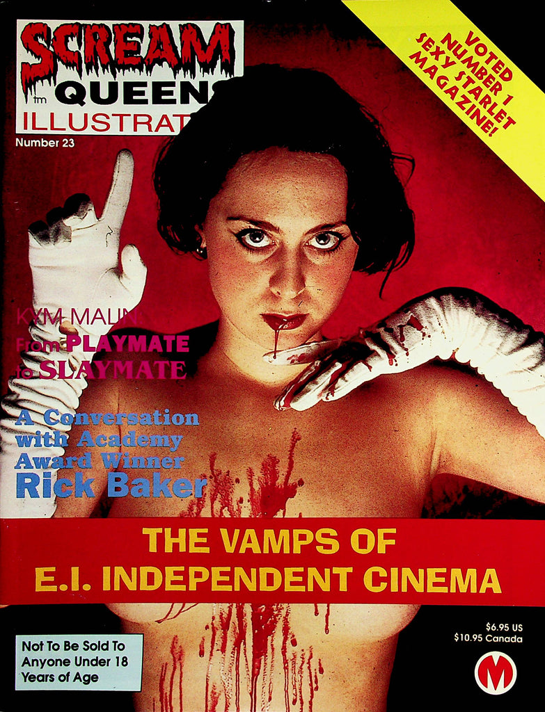 Scream Queens Illustrated Magazine  Kim Malin From Playmate To Slaymate  #23  1998      011323lm-p2