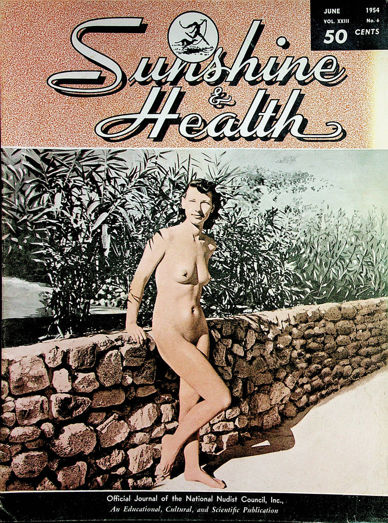 Sunshine & Health Nudist Vintage Magazine  Official Journal Of The National Nudist Council  June 1954       012023lm-p2