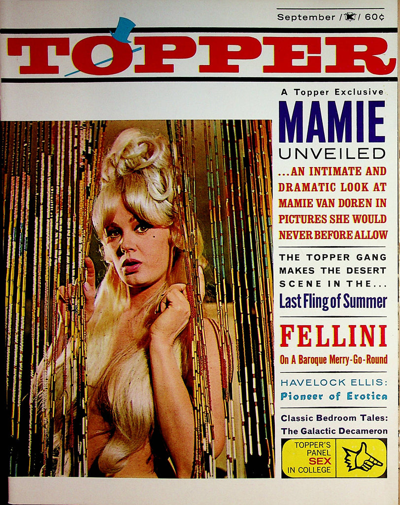 Topper Busty Vintage Magazine   Mamie Van Doren  September 1964     070122lm-p2