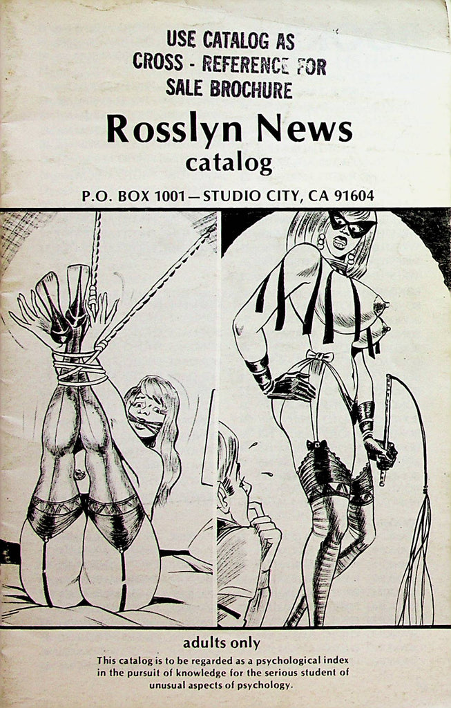 Rosslyn News Catalog Bondage Films & Movies  1970's    032923lm-p