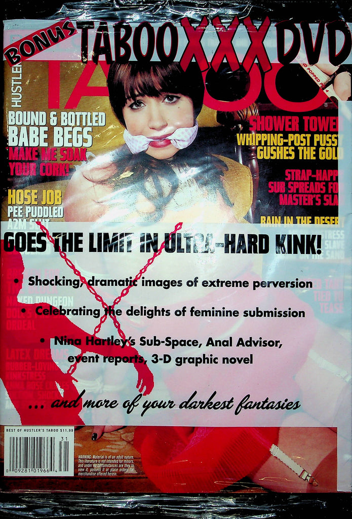 Best Of Hustler's Taboo Magazine Nikki & Cameron & Anna Rose 2010 W/DVD 110122RP