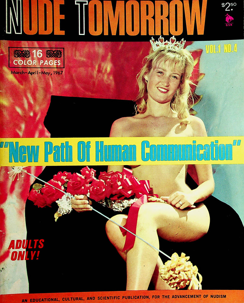 Nude Tomorrow Nudist Magazine  "New Path Of Human Communication"  March 1967   120721lm-dm