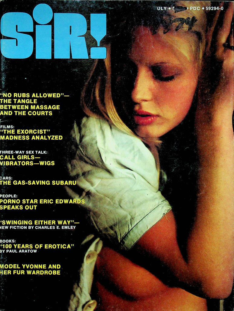 Sir! Magazine Eric Edwards & Yvonne And Her Fun Wardrobe July 1974 063022RP