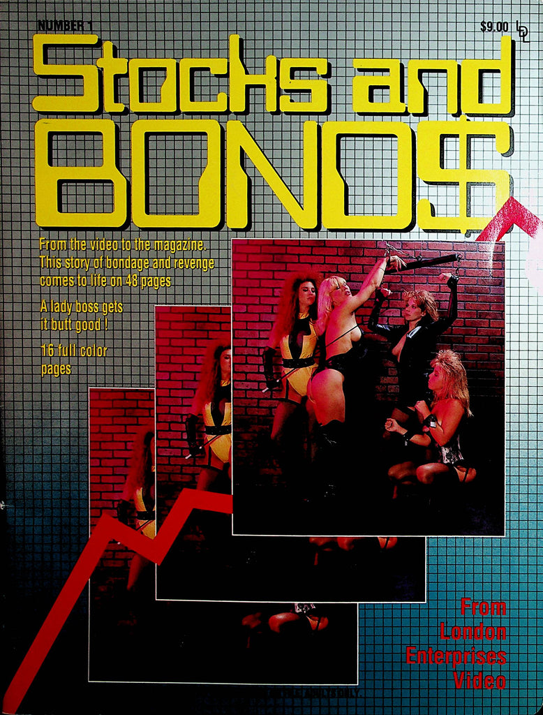 Stocks And Bonds Bondage Magazine  Julia Parton  #1 1990 London Enterprises    030322lm-p3