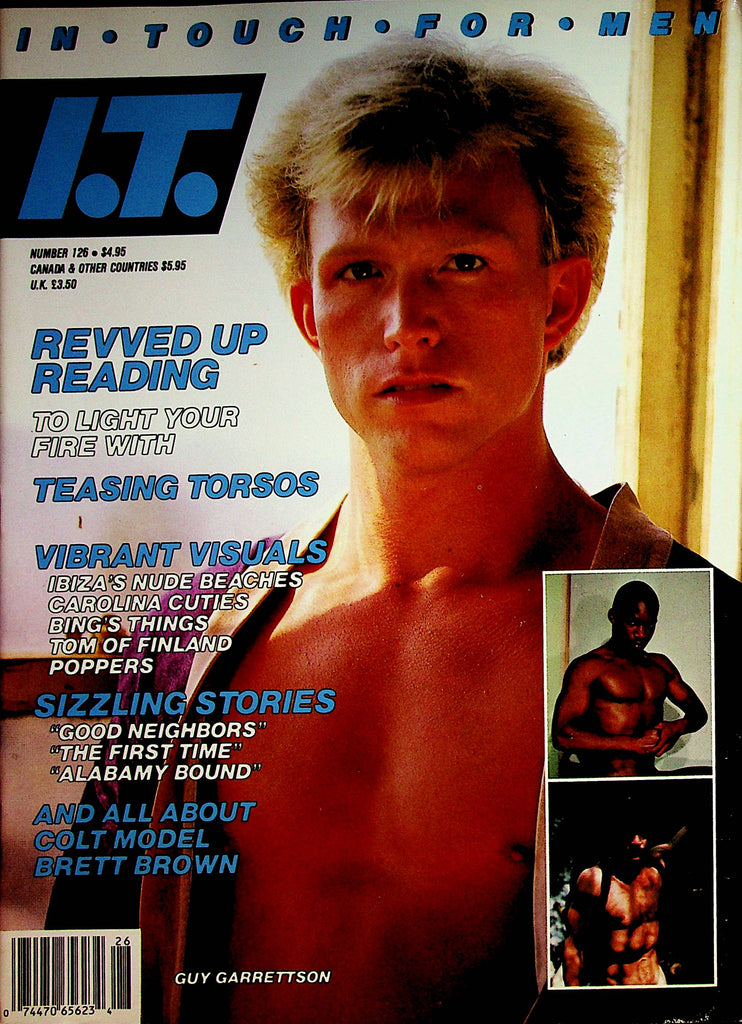 In Touch For Men Gay Magazine  Colt Model Brett Brown  #126  1987    080522lm-p2