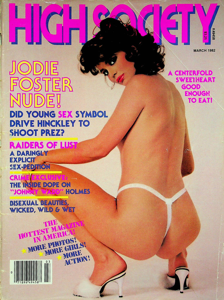 High Society Magazine Jodie Foster & Johnny Wadd Holmes March 1982 081922RP
