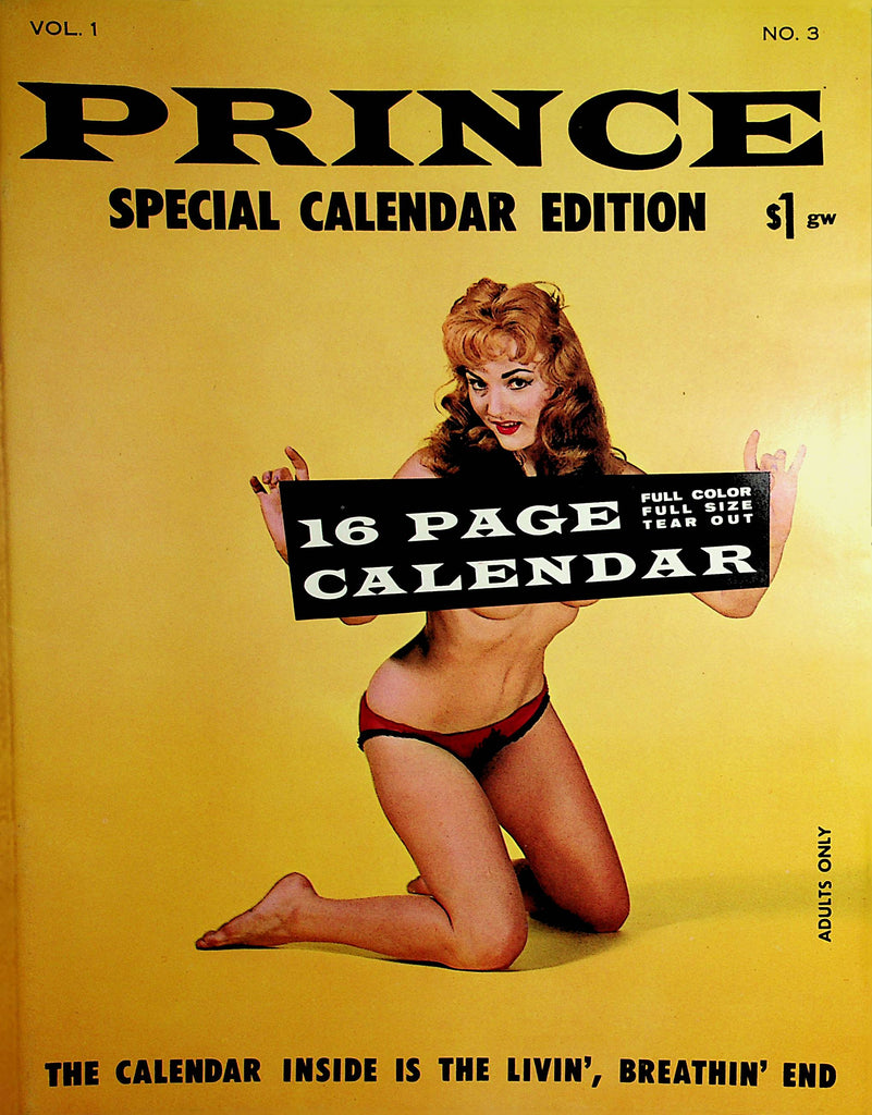 Prince Magazine  Special 1961  Calendar Edition vol.1 #3  1960    082321lm-dm