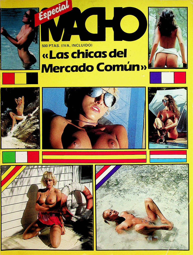 Especial Macho Spanish International Magazine  Sexy Busty Girls  #1 1980's    080822lm-p4