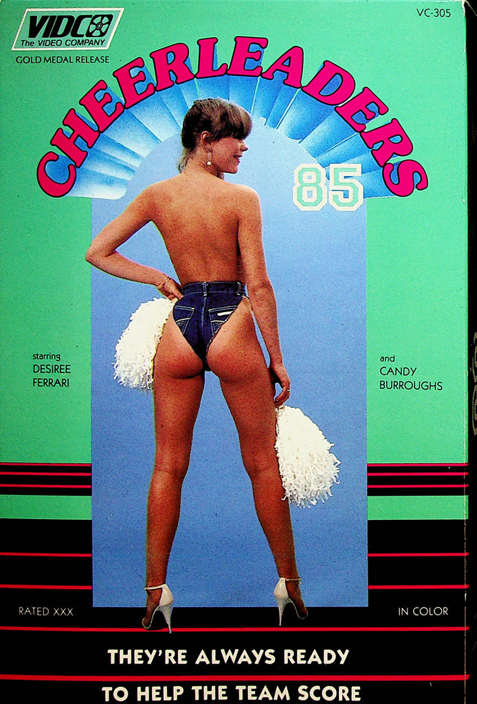 Cheerleaders 85 VHS Movie  Desiree Ferrari / Candy Burroughs  1984 by Vidco   031523lp-vhs3