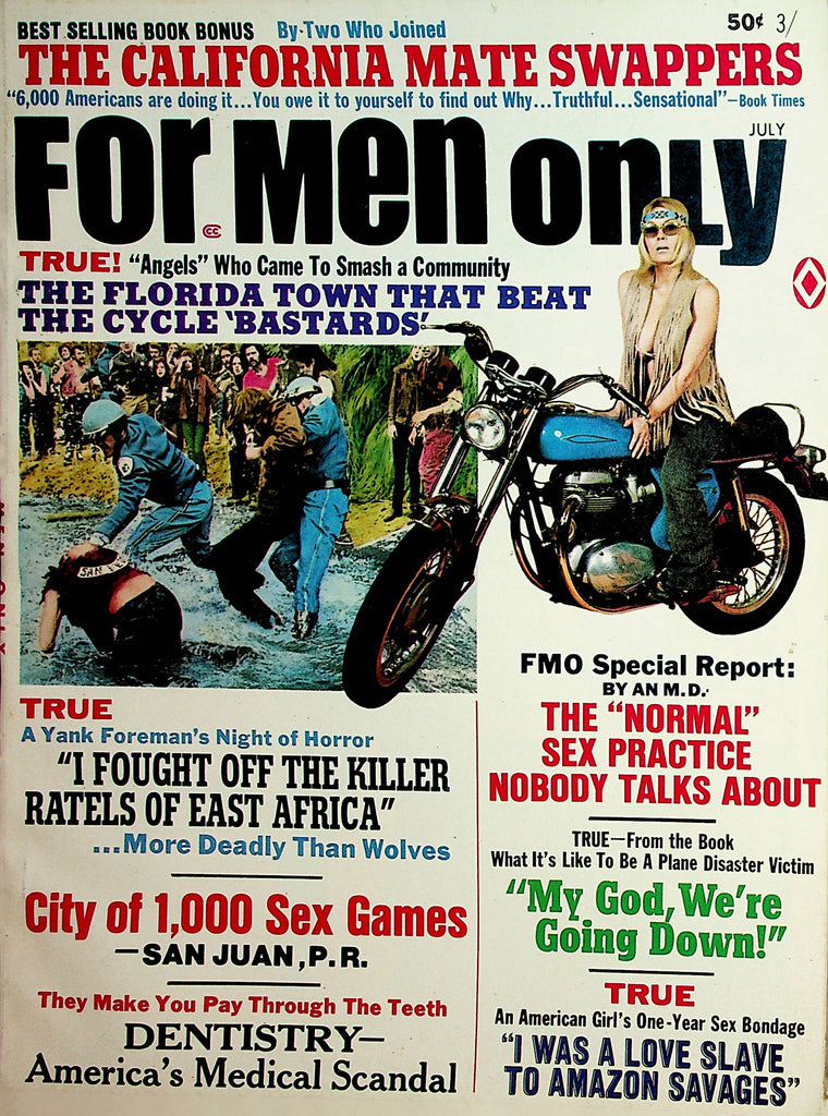 For Men Only Vintage Magazine  The California Mate Swappers July 1970   012522lm-dm