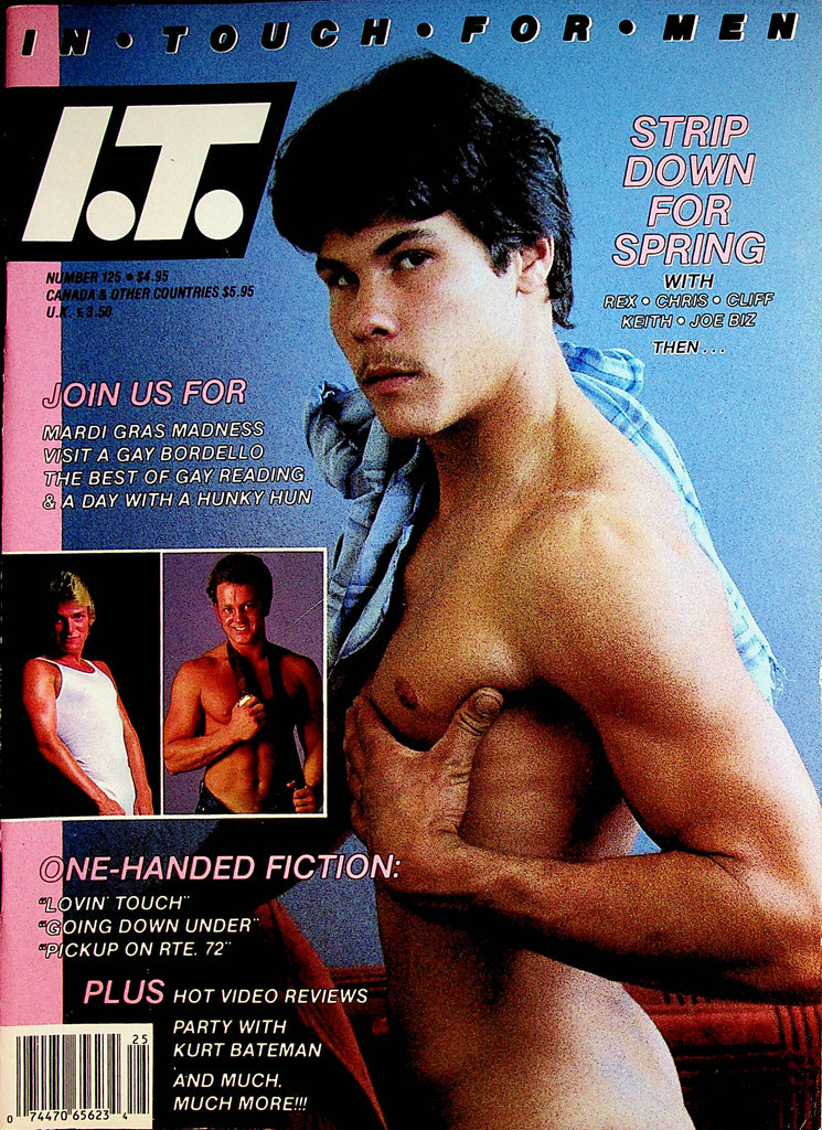 In Touch For Men Gay Magazine  Cover Guy Christopher Mann  #125  1987    080522lm-p2