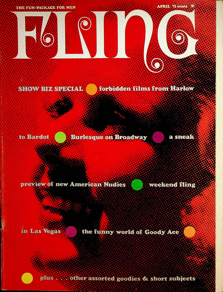 Fling Busty Magazine  Forbidden Films From Harlow To Bardot / Harem Girl Sammy  April 1965     101522lm-p