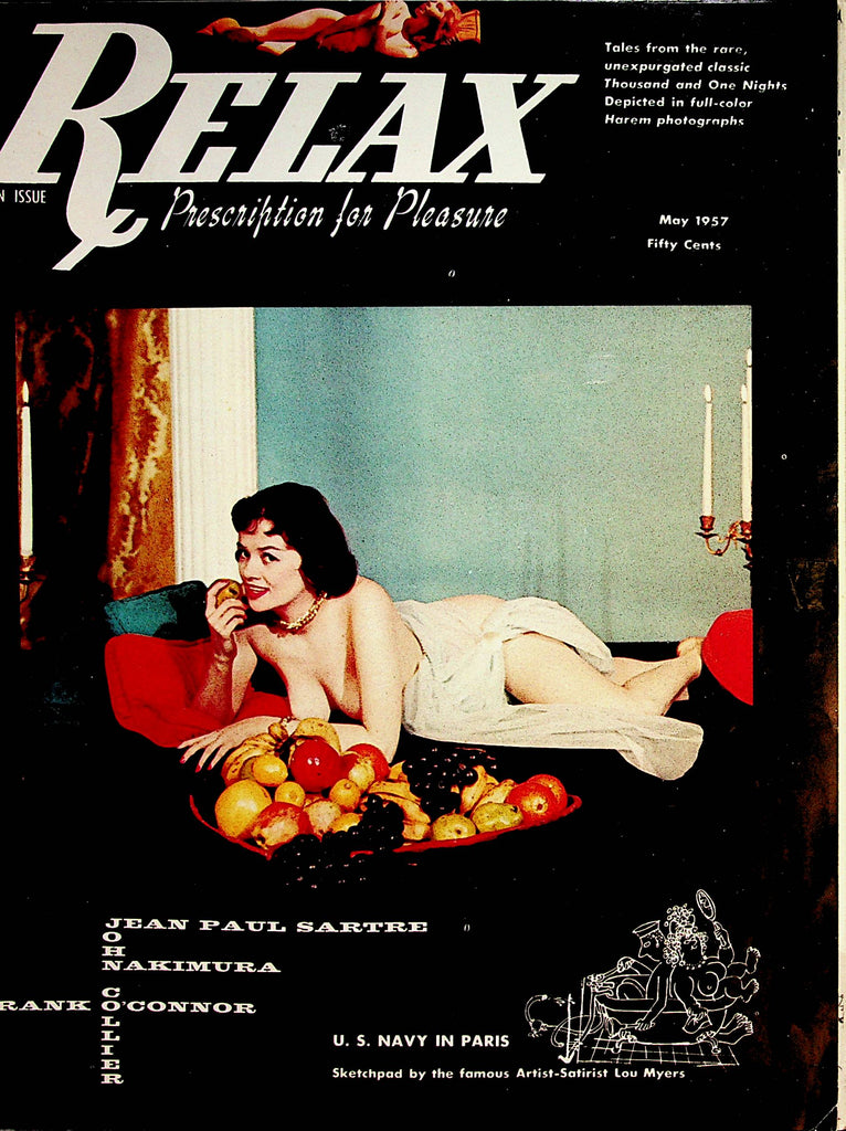 Relax Prescription For Pleasure Magazine  Arabian Nights  #1  May 1957   110922lm-p