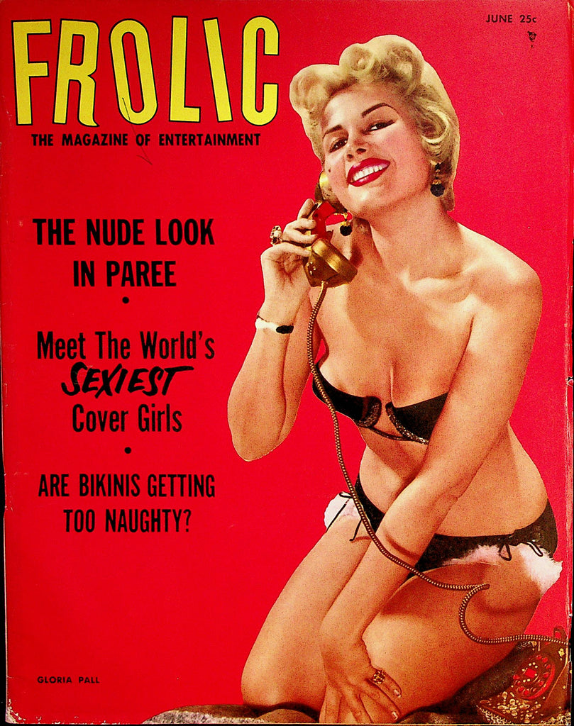 Frolic Busty Magazine  Bettie Page / Marilyn Monroe /Brigette Bardot  June 1956   091722lm-p