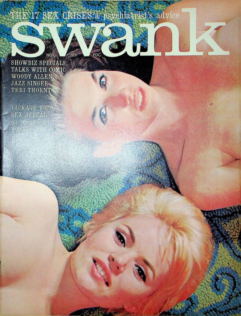 Swank Magazine Woody Allen & Teri Thornton November 1963 012323RP