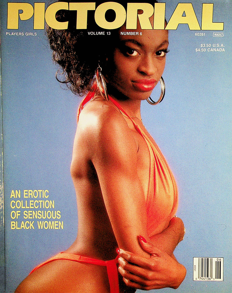 Players Girls Pictorial Magazine  Covergirl Angelique / Sensuous Black Women vol. 13 #6 1993   062922lm-p