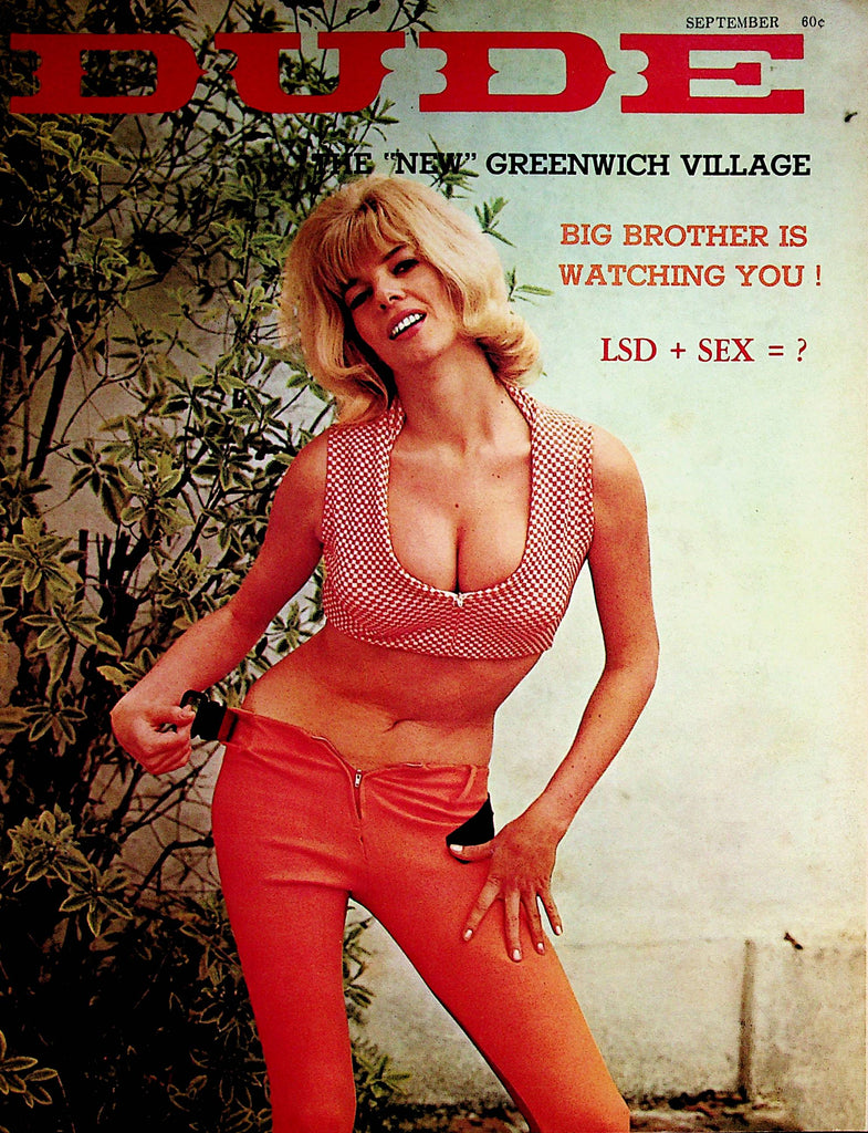Dude Busty Magazine  Centerfold Girl Marcia Goulding    September 1966   080322lm-p