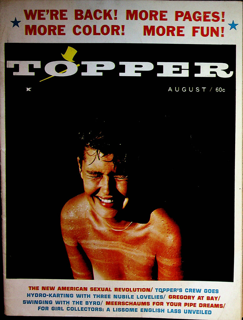 Topper Busty Vintage Magazine  Centerfold Girl Charlie Gowan  August 1964   070522lm-p