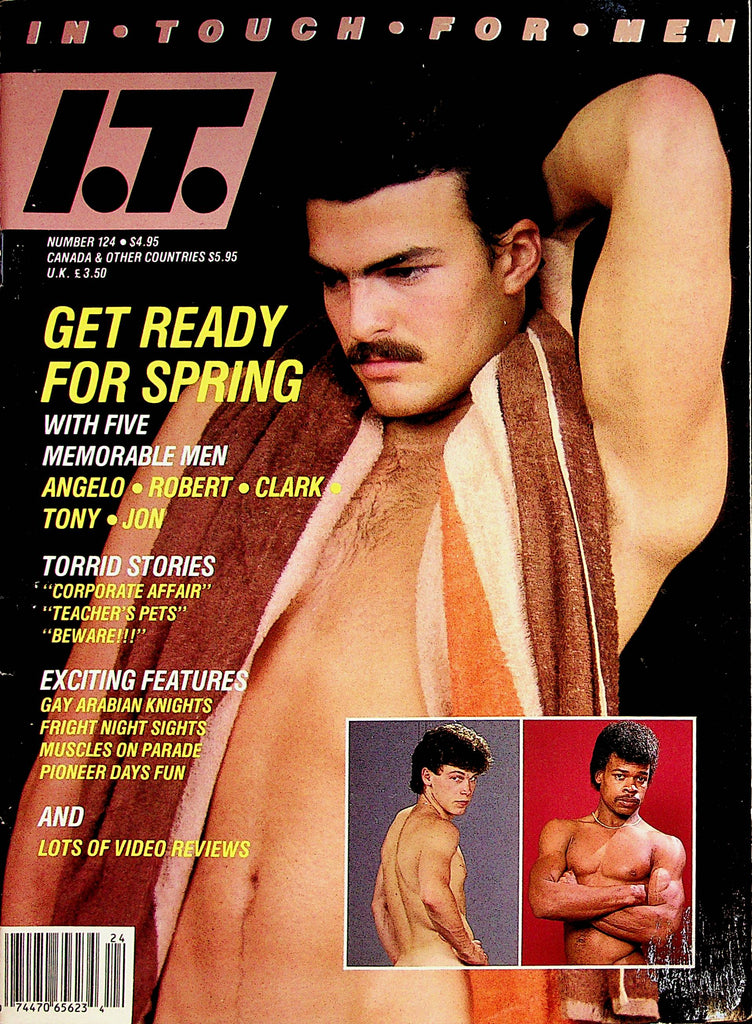 In Touch For Men Gay Magazine  Cover Guy Angelo Ricci  #124  1987   080522lm-p2