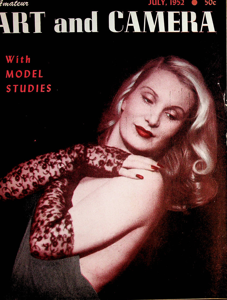 Amateur Art and Camera With Model Studies Magazine   July 1952       070222lm-p
