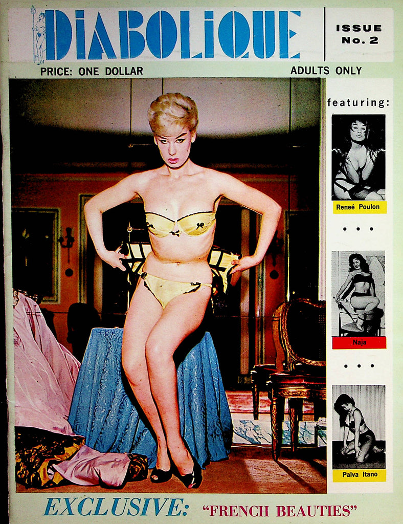 Diabolique Magazine  Exclusive: French Beauties- Renee' Poulon / Naja  #2  1960's    071322lm-p2