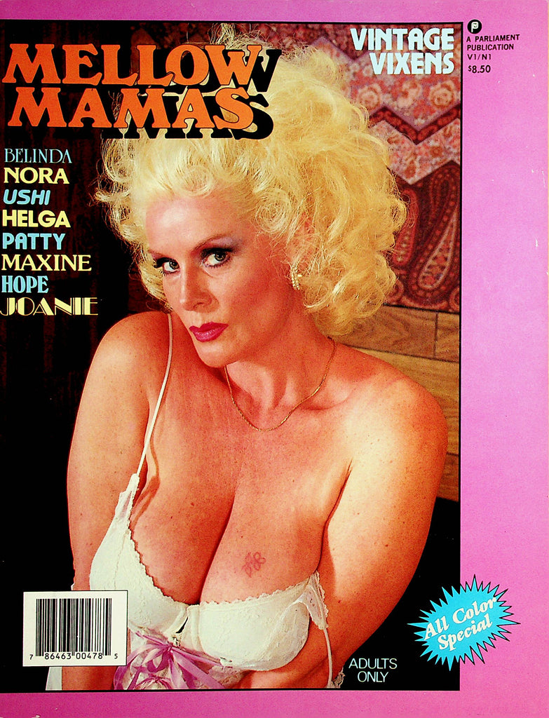 Mellow Mamas Magazine  Ushi Digard / Roxanne Brewer vol.1 #1  1995 Parliament Publication  091721lm-dm