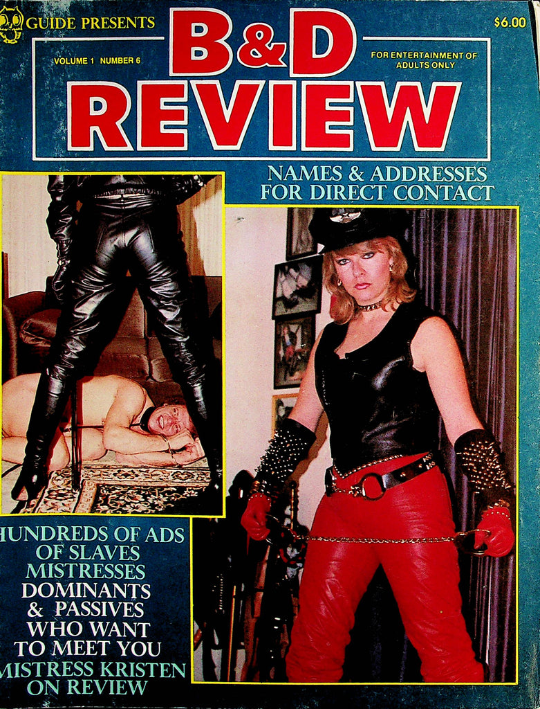 B& D Review Contact Magazine  Mistresses, Dominants & Passives  vol.1 #6 1980's    111222lm-p