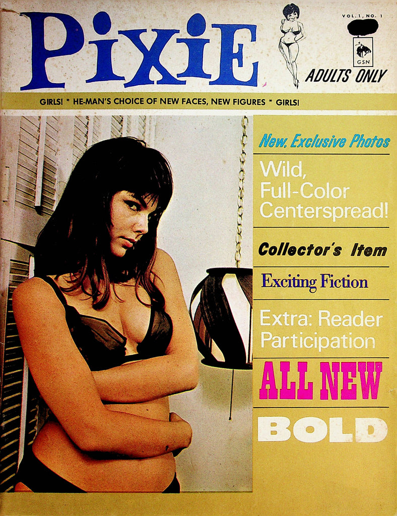 Pixie Busty Magazine  Centerfold Eve St. Pierre  vol.1 #1 1965 Collector Item   080522lm-p2