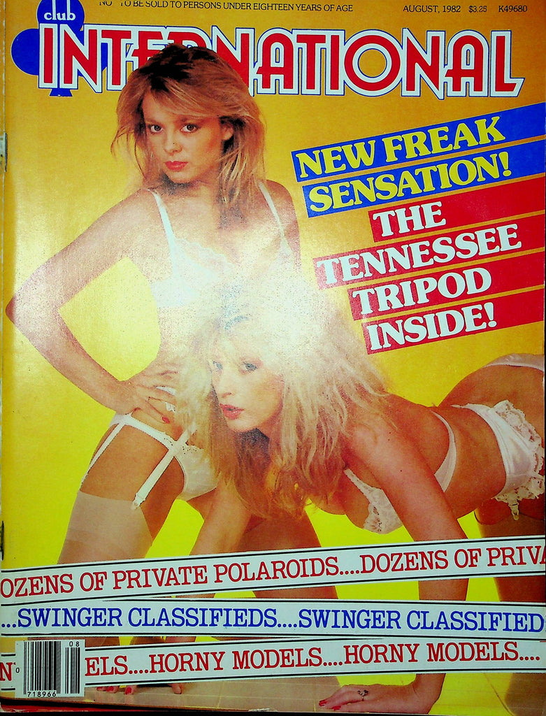 Club International Magazine Fran Susan & Dusan August 1982 122722RP
