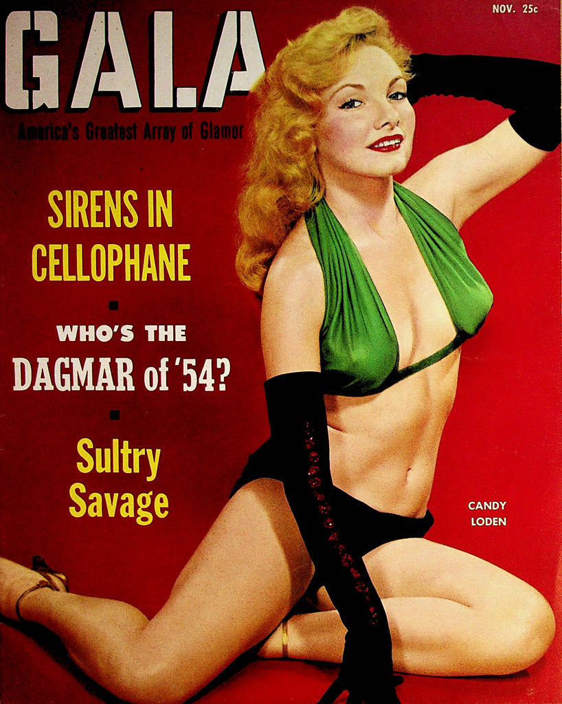 Gala Busty Magazine  Covergirl Candy Loden  November 1954      070122lm-p2