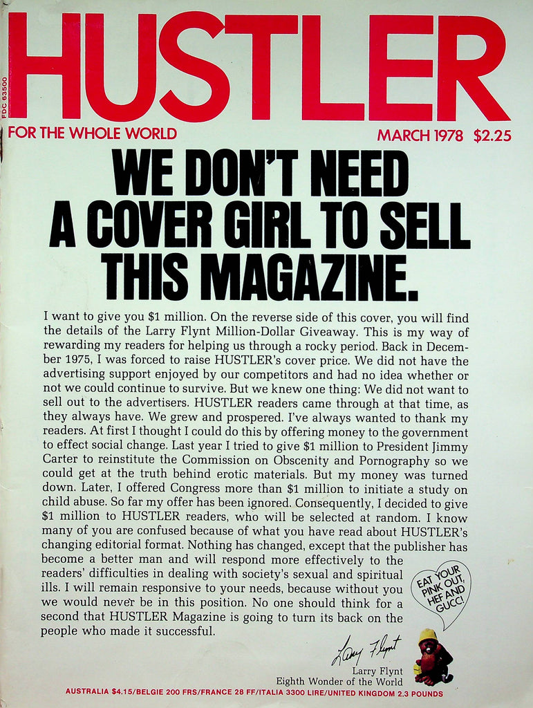 Hustler Magazine Racehorse Haynes & Angel & Bonnie March 1978 092122RP