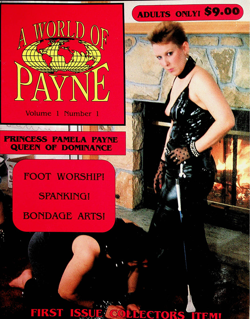 A World Of Payne Fetish Magazine  Princess Pamela Payne Queen Of Dominance  #1 1994  Carter Stevens     021922lm-p