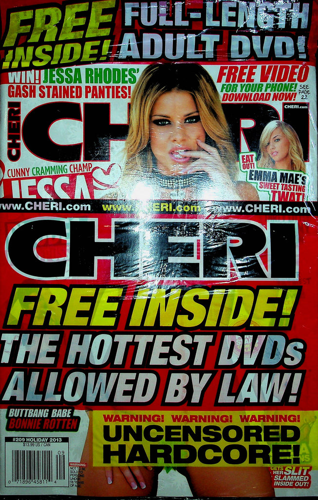 Cheri Magazine Jessa Rhodes & Emma Mae Holiday 2013 #209 W/DVD 110222RP3