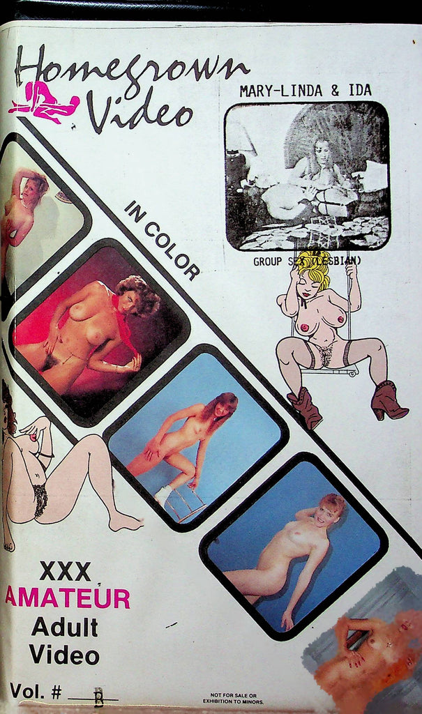 Adult VHS Movie Homegrown Video Presents Mary-Linda & Ida Lesbians Vol.B 1990 030823RPVHS2