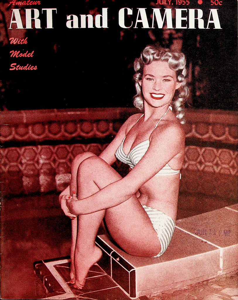Amateur Art and Camera With Model Studies Magazine   July 1955     070222lm-p